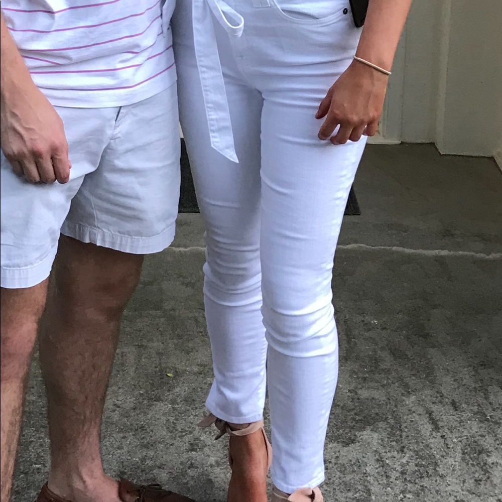 7 for all mankind white paperboy jeans - Picture 3 of 3